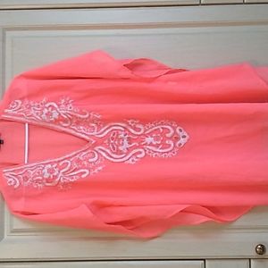 Womens beaded front Beach cover up